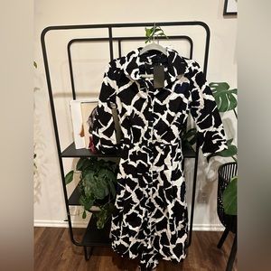 NWT Samantha Sung Audrey Dress Black Indigo Size 6